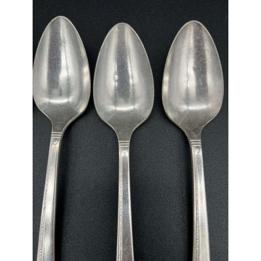 Grenoble Silverplate Teaspoon Set 6 Pieces Circa 1938 Oneida Silver